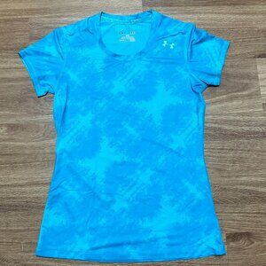 Under Armour - Women's Fitted HeatGear Blue Top-Size S